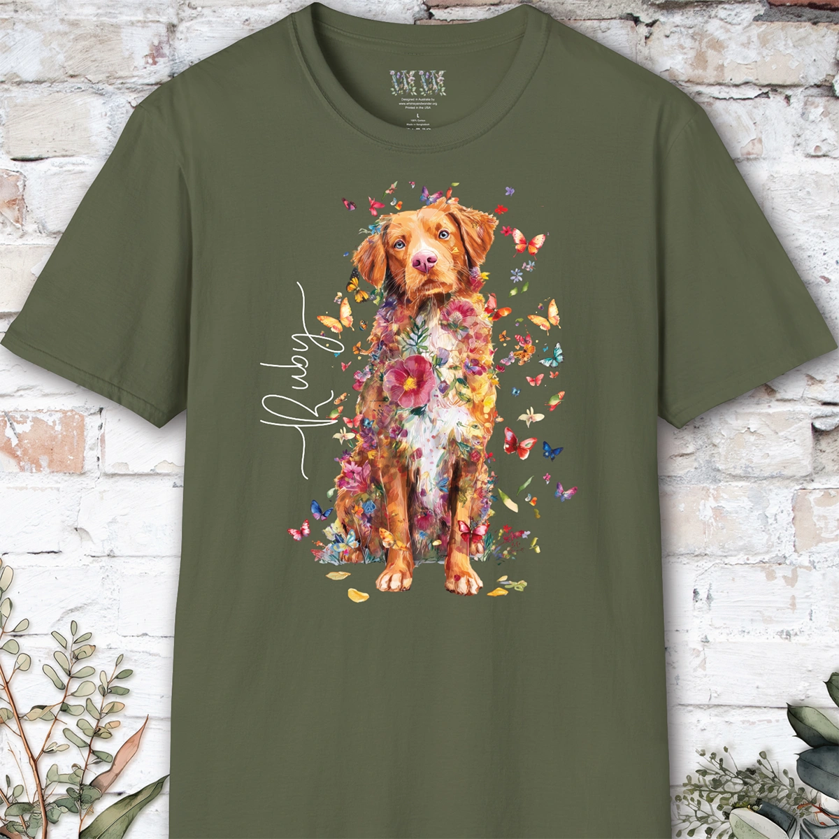 Nova Scotia Duck Tolling Retriever #2 floral, unisex T-Shirt