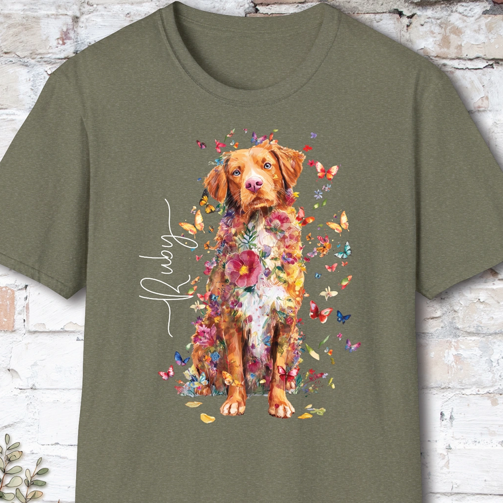 Nova Scotia Duck Tolling Retriever #2 floral, unisex T-Shirt