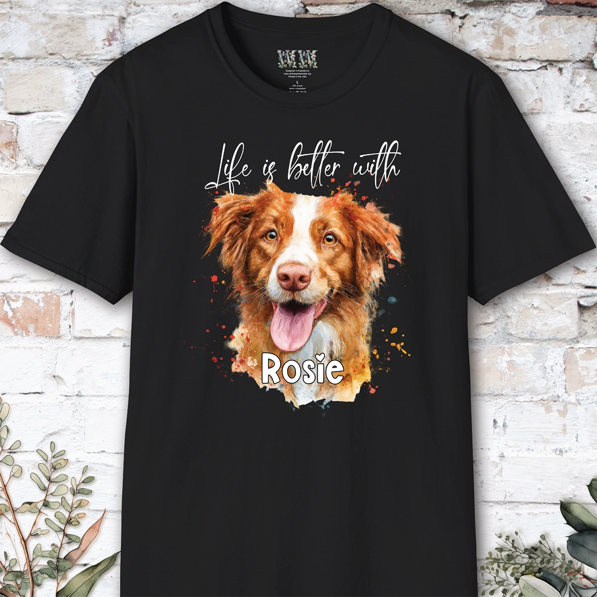 Nova Scotia Duck Tolling Retriever #2 'Life is better with'  Personalized T shirt