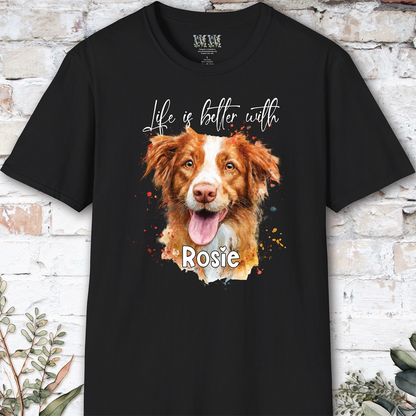 Nova Scotia Duck Tolling Retriever #2 'Life is better with'  Personalized T shirt
