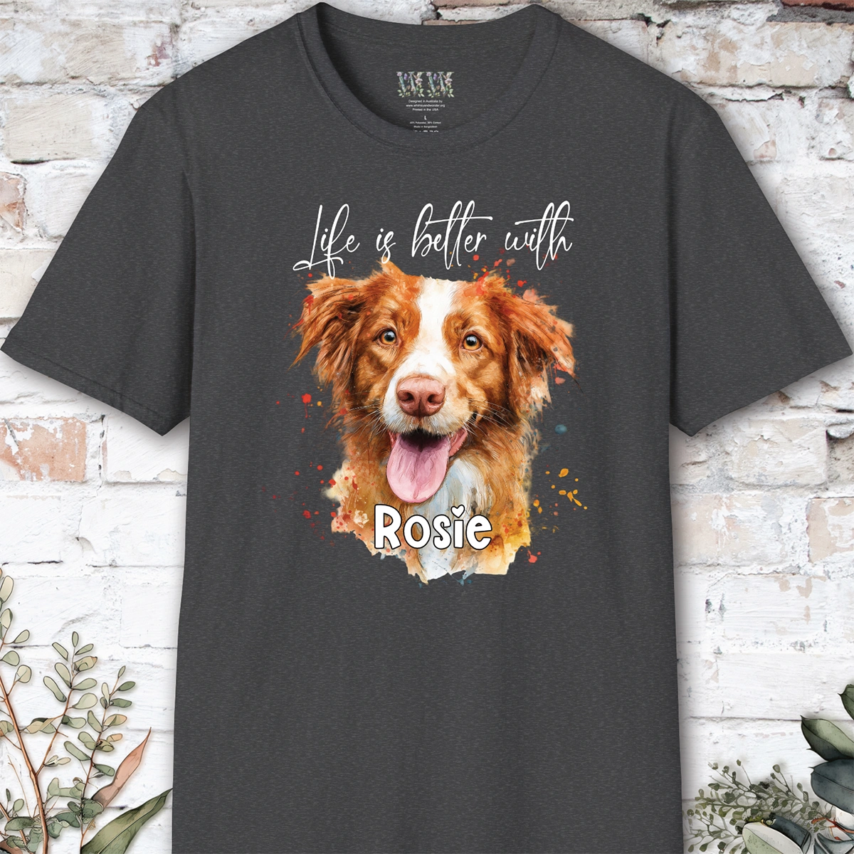 Nova Scotia Duck Tolling Retriever #2 'Life is better with'  Personalized T shirt