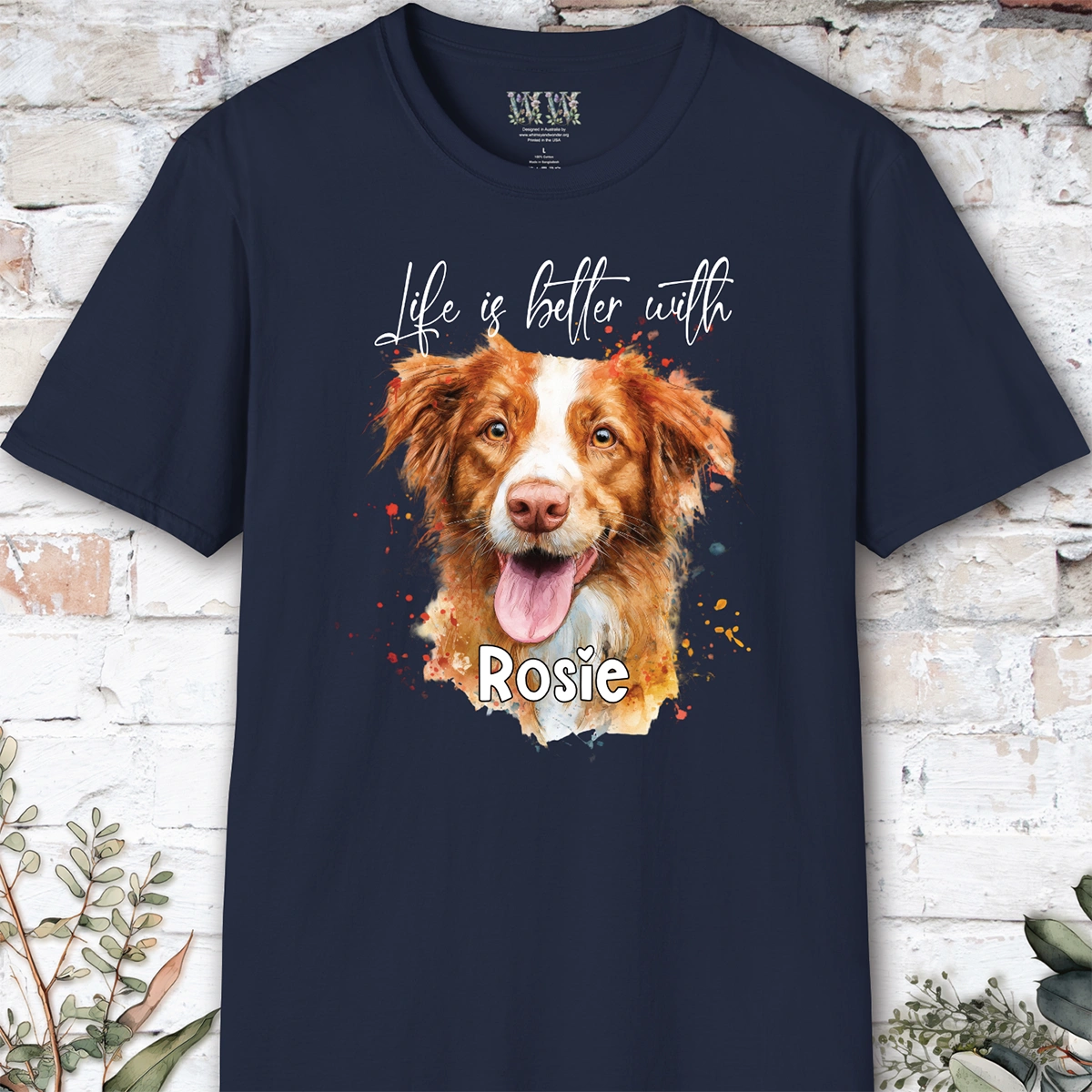 Nova Scotia Duck Tolling Retriever #2 'Life is better with'  Personalized T shirt