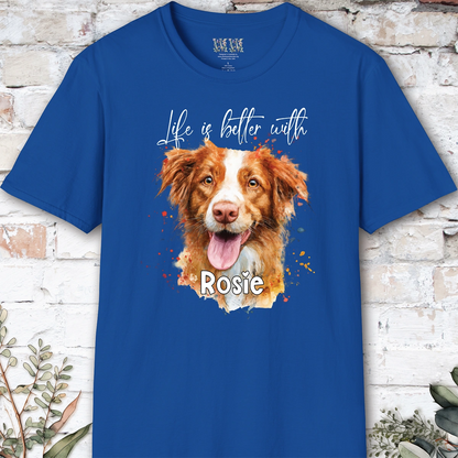 Nova Scotia Duck Tolling Retriever #2 'Life is better with'  Personalized T shirt