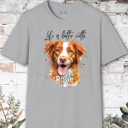 Nova Scotia Duck Tolling Retriever #2 'Life is better with'  Personalized T shirt