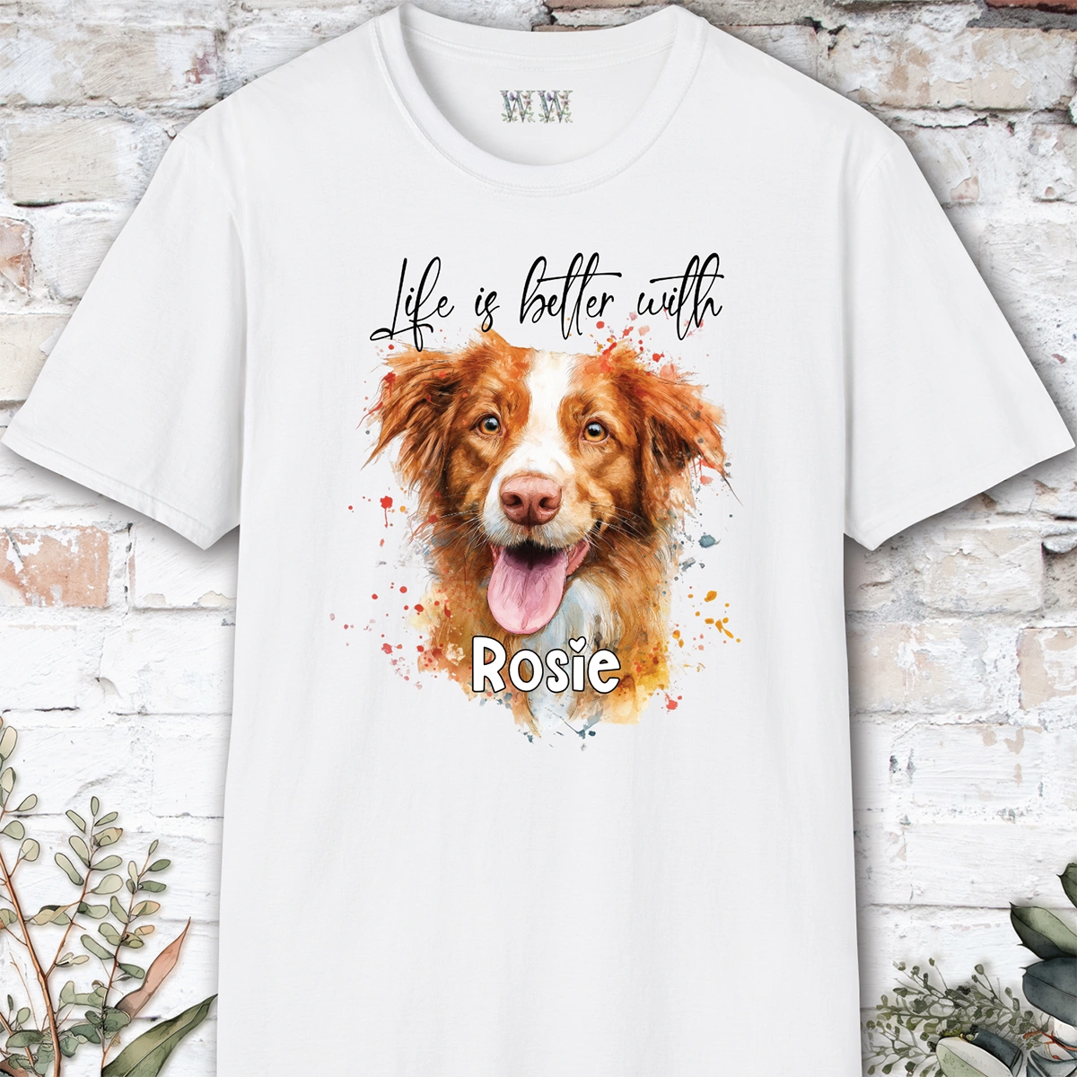 Nova Scotia Duck Tolling Retriever #2 'Life is better with'  Personalized T shirt