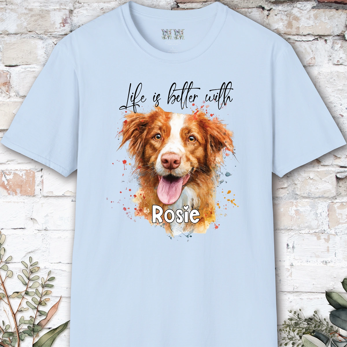 Nova Scotia Duck Tolling Retriever #2 'Life is better with'  Personalized T shirt