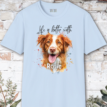 Nova Scotia Duck Tolling Retriever #2 'Life is better with'  Personalized T shirt