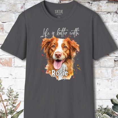 Nova Scotia Duck Tolling Retriever #2 'Life is better with'  Personalized T shirt