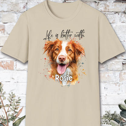Nova Scotia Duck Tolling Retriever #2 'Life is better with'  Personalized T shirt