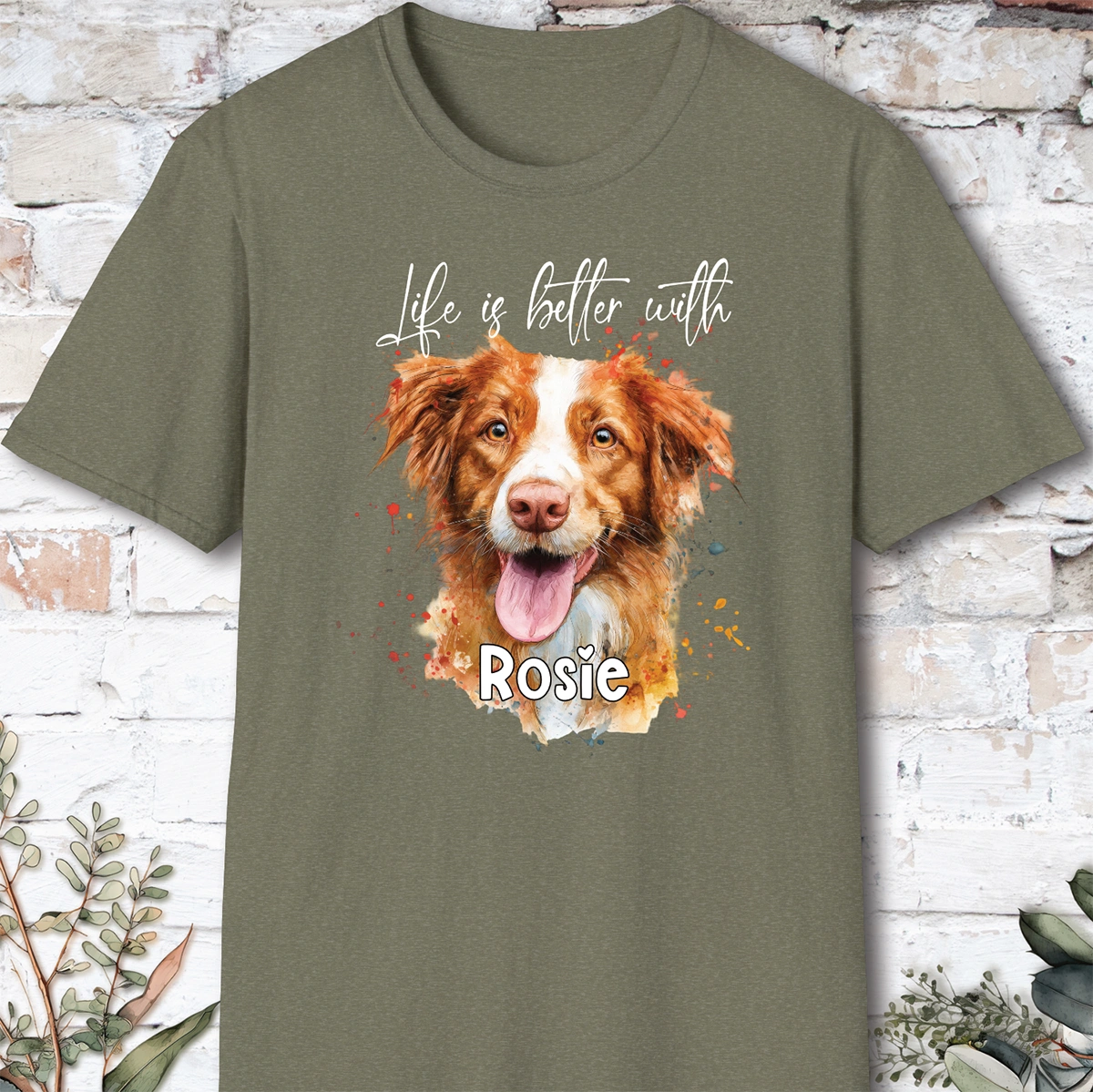 Nova Scotia Duck Tolling Retriever #2 'Life is better with'  Personalized T shirt