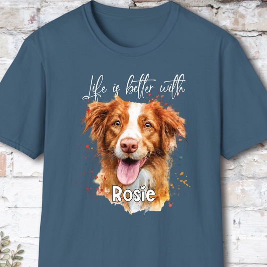 Nova Scotia Duck Tolling Retriever #2 'Life is better with'  Personalized T shirt