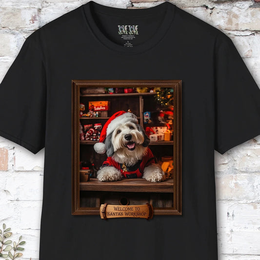 Old English Sheepdog #1 Santa's Workshop Unisex T shirt