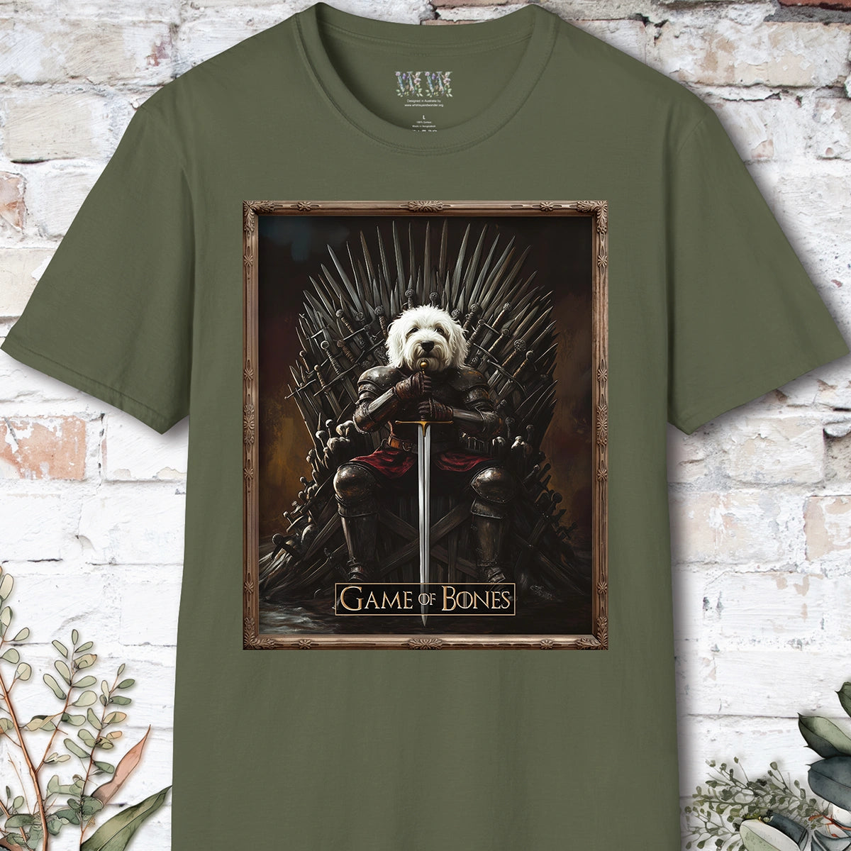 Old English Sheepdog, Game of Bones, Unisex T shirt