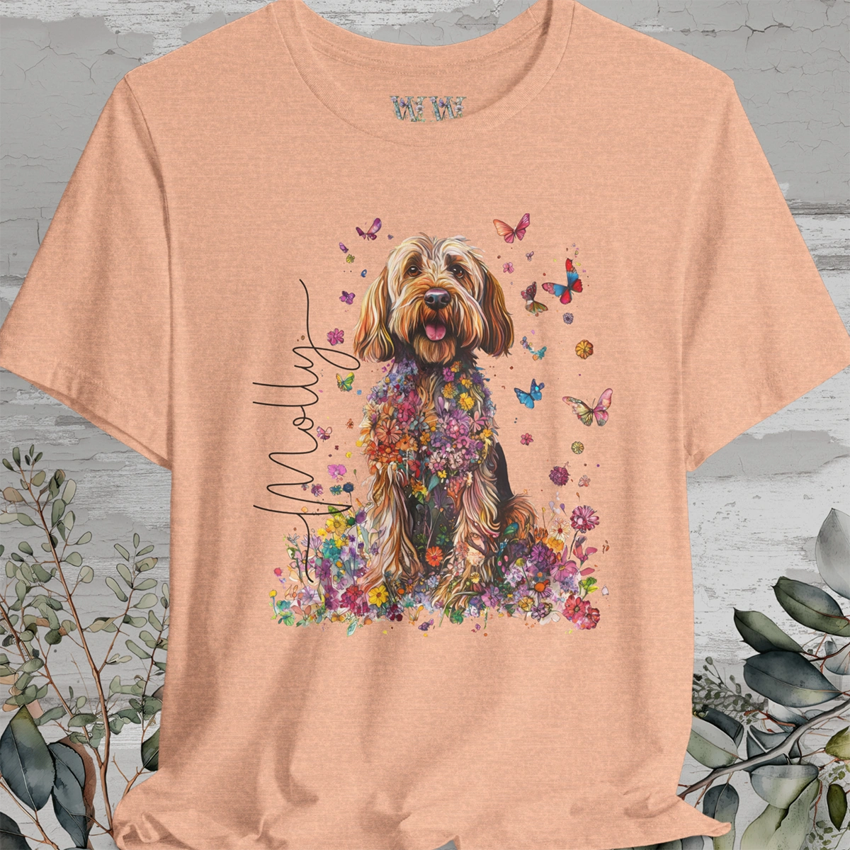 Otterhound #1 Floral  Personalized T shirt