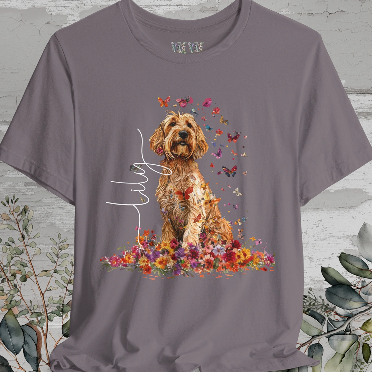 Otterhound #2 Floral  Personalized T shirt