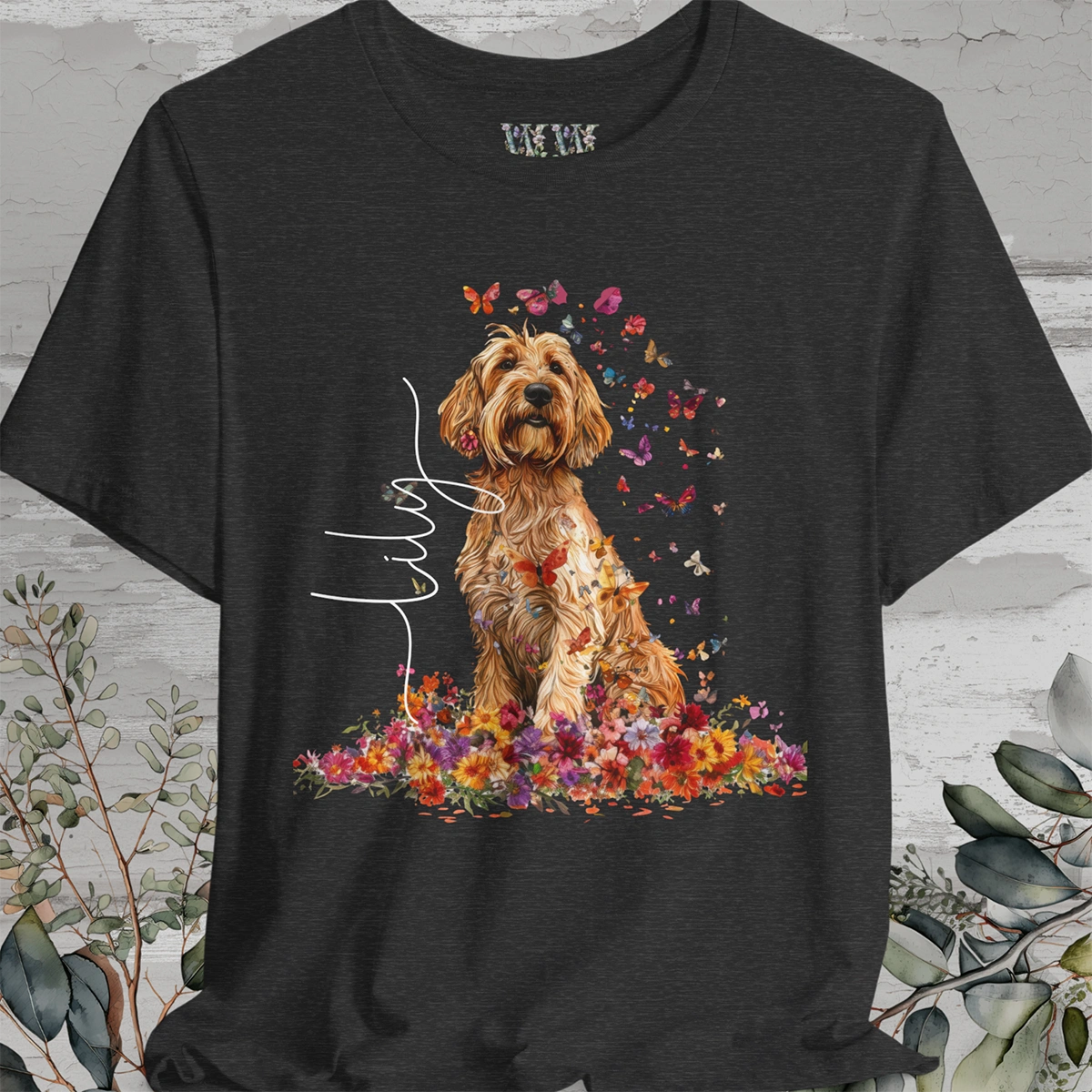 Otterhound #2 Floral  Personalized T shirt