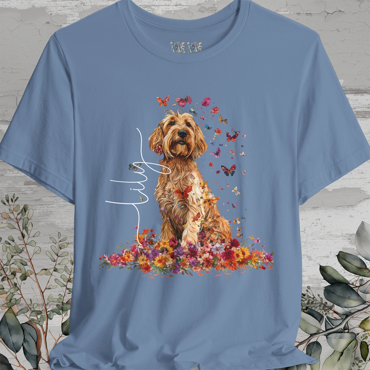 Otterhound #2 Floral  Personalized T shirt