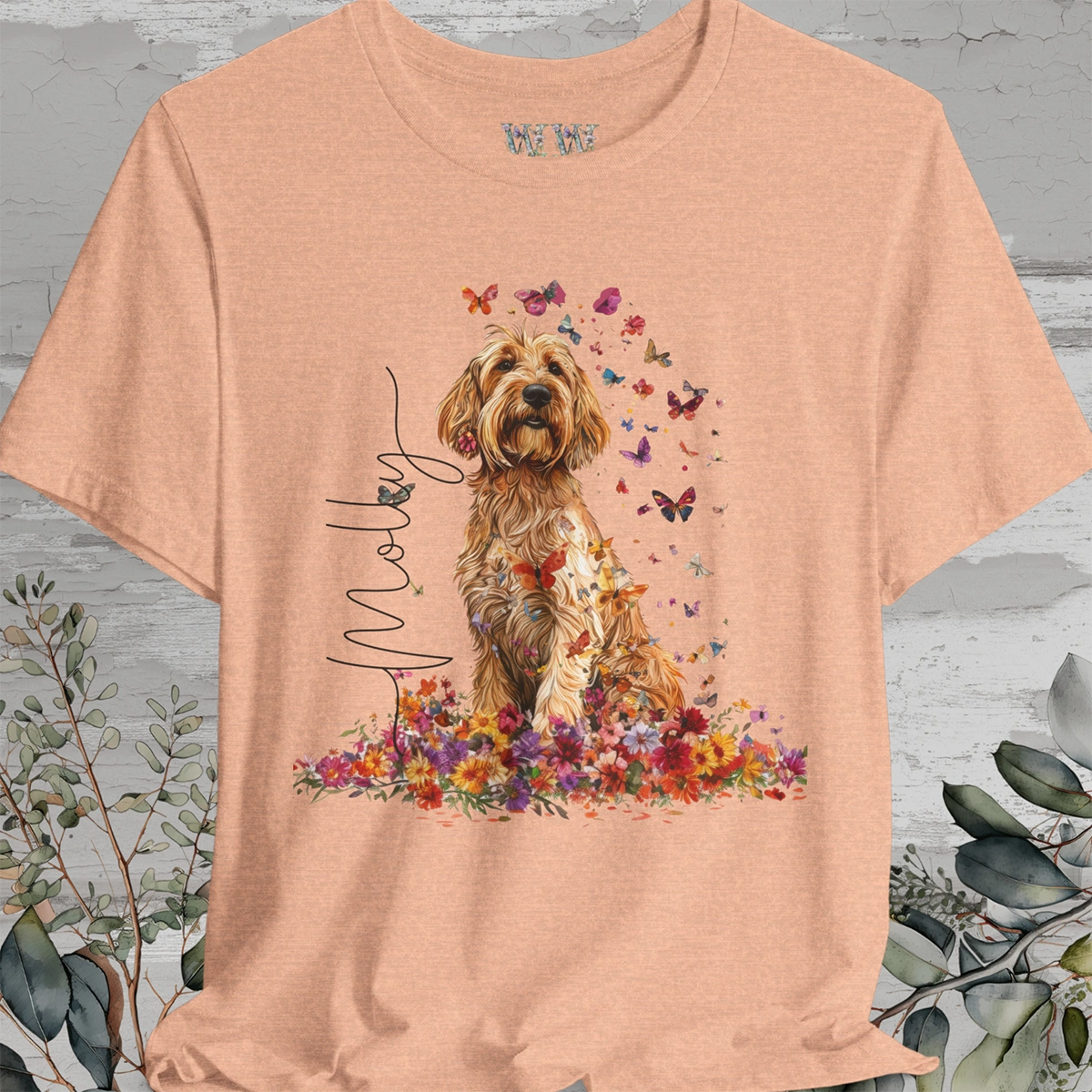 Otterhound #2 Floral  Personalized T shirt