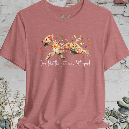 Otterhound "Live like the gate was left open" Unisex T shirt