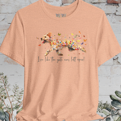 Otterhound "Live like the gate was left open" Unisex T shirt