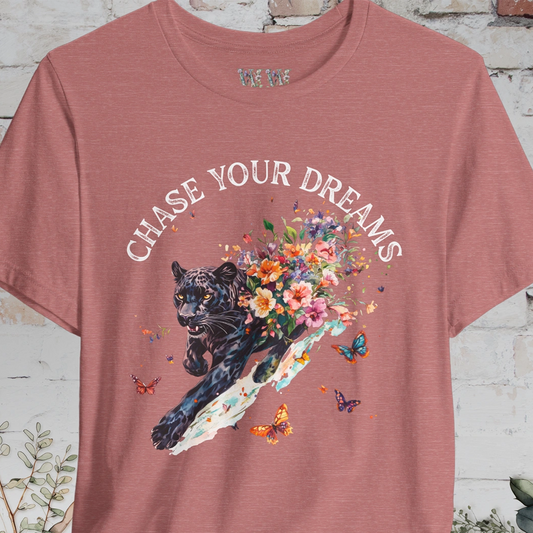 Panther, Chase your Dreams, Unisex T shirt
