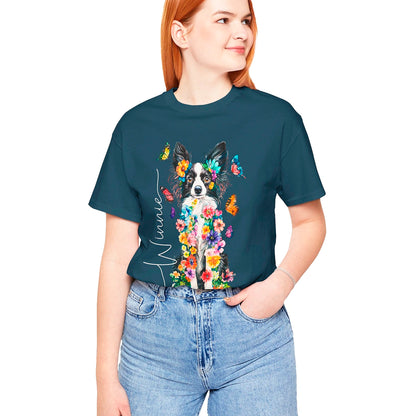 Papillon #1 Floral Personalized T shirt