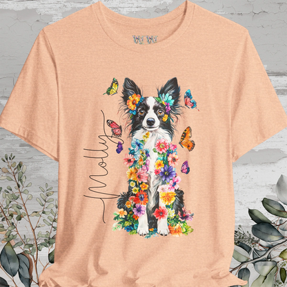 Papillon #1 Floral Personalized T shirt