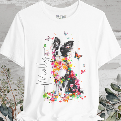 Papillon #2 Floral Personalized T shirt