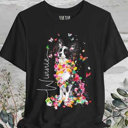 Papillon #2 Floral Personalized T shirt