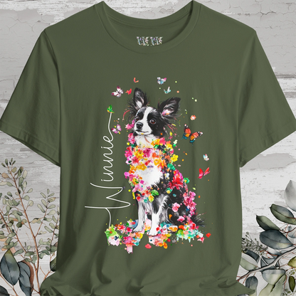 Papillon #2 Floral Personalized T shirt