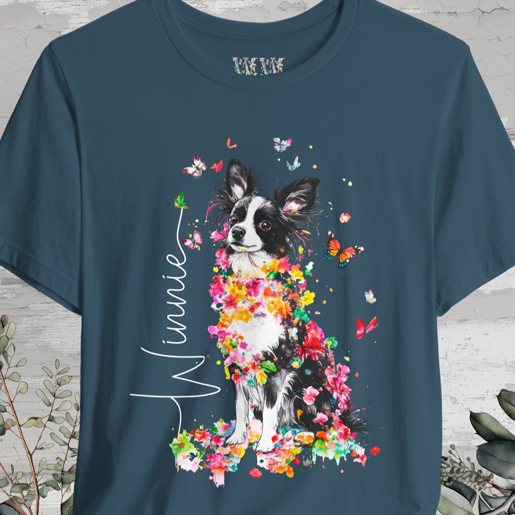 Papillon #2 Floral Personalized T shirt