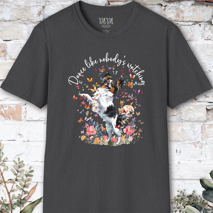Papillon "Dance like nobody's watching" unisex T shirt