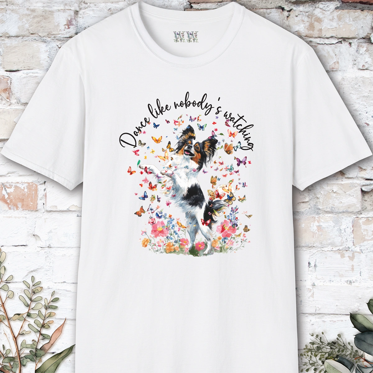 Papillon "Dance like nobody's watching" unisex T shirt