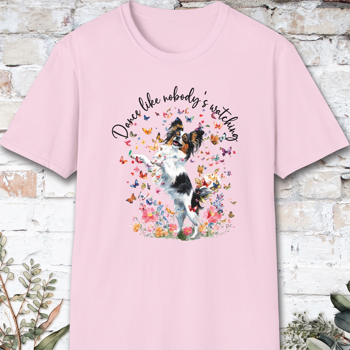 Papillon "Dance like nobody's watching" unisex T shirt