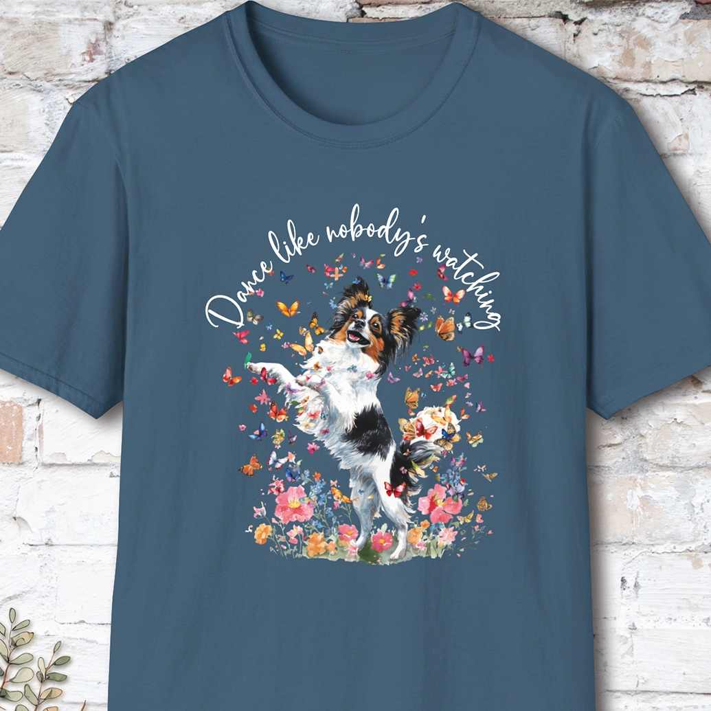 Papillon "Dance like nobody's watching" unisex T shirt