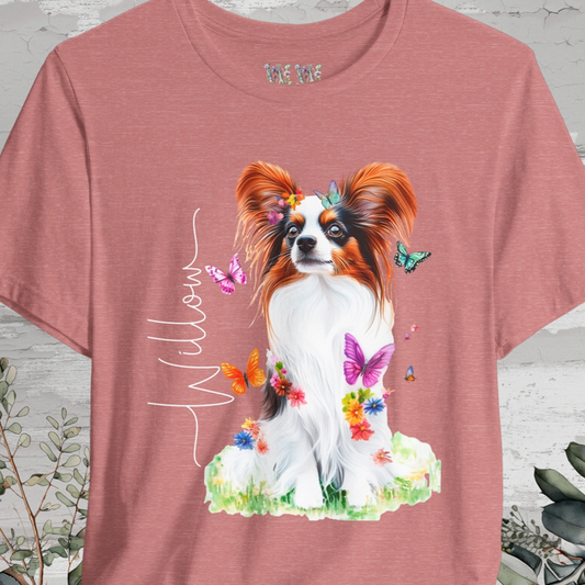 Papillon #1 Floral Personalized T shirt