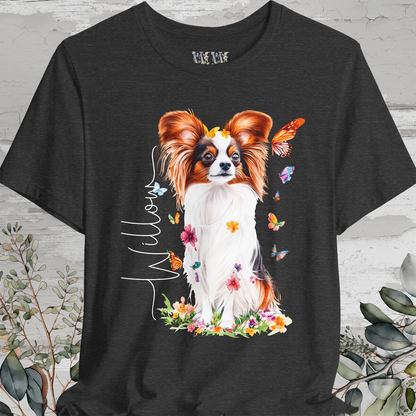 Papillon #2 Floral Personalized T shirt