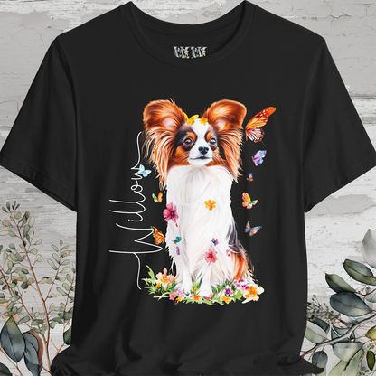 Papillon #2 Floral Personalized T shirt