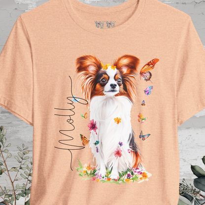 Papillon #2 Floral Personalized T shirt