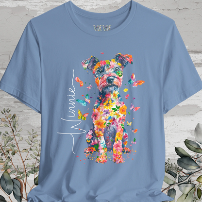 Patterdale Terrier #2 Floral Personalized T shirt