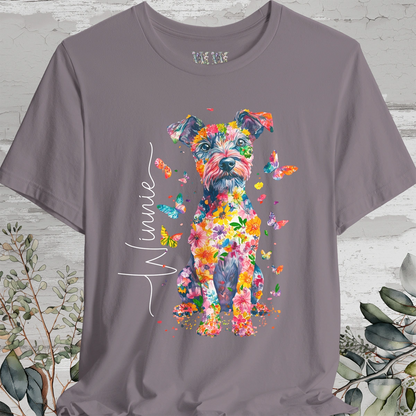 Patterdale Terrier #2 Floral Personalized T shirt