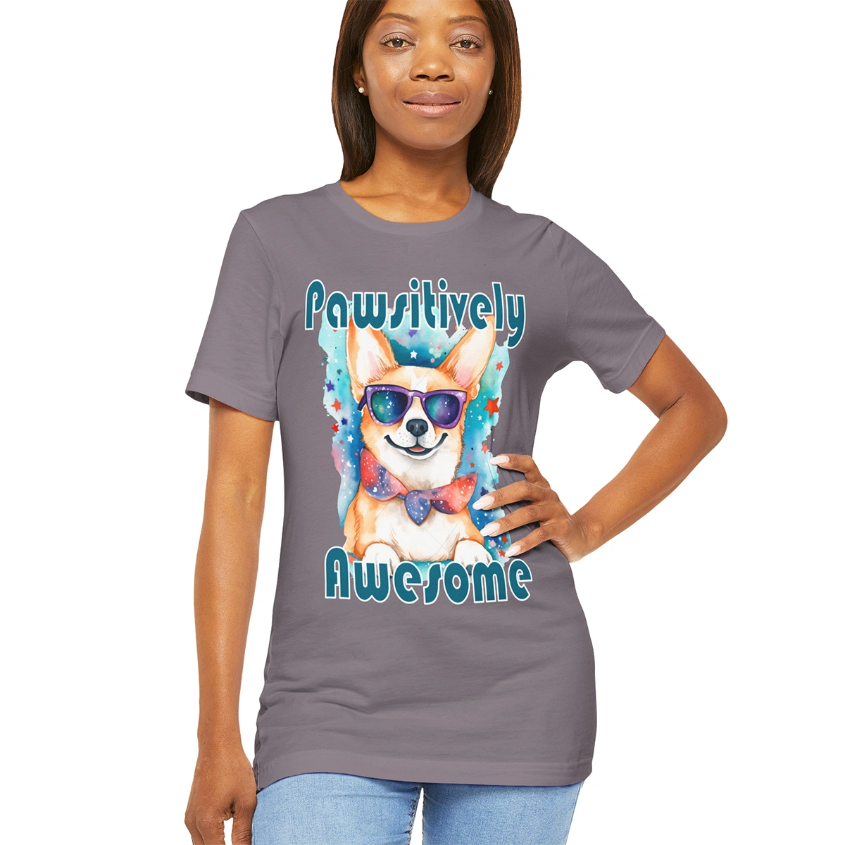 Pawsitively Awesome' Unisex T shirt