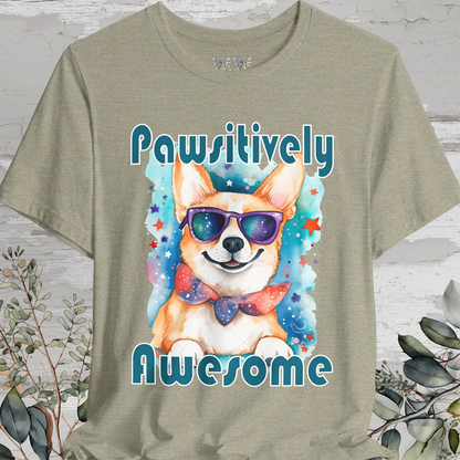 Pawsitively Awesome' Unisex T shirt