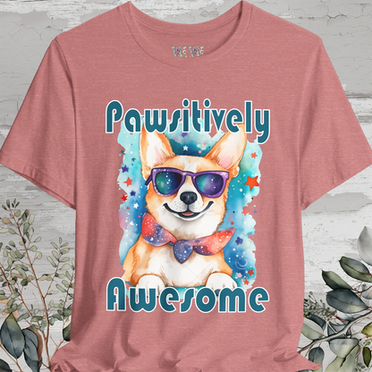 Pawsitively Awesome' Unisex T shirt