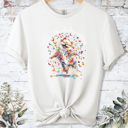 Pomeranian #2 "Dance like nobody's watching" unisex T shirt