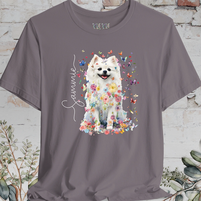 Pomeranian #4 Floral Personalized T shirt