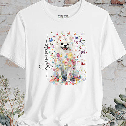 Pomeranian #4 Floral Personalized T shirt