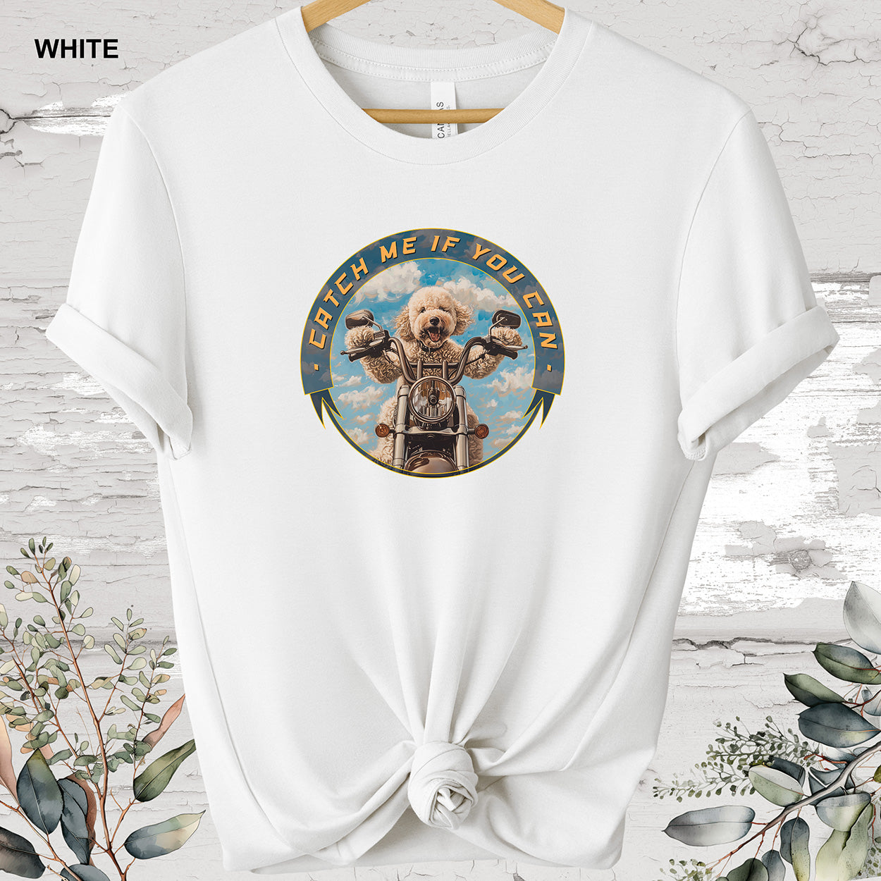Poodle 'Catch me if you can' T shirt