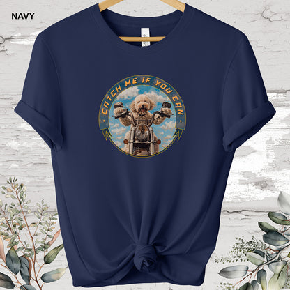 Poodle 'Catch me if you can' T shirt