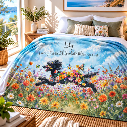 Poodle #1 Personalised Mystical Forest Blanket